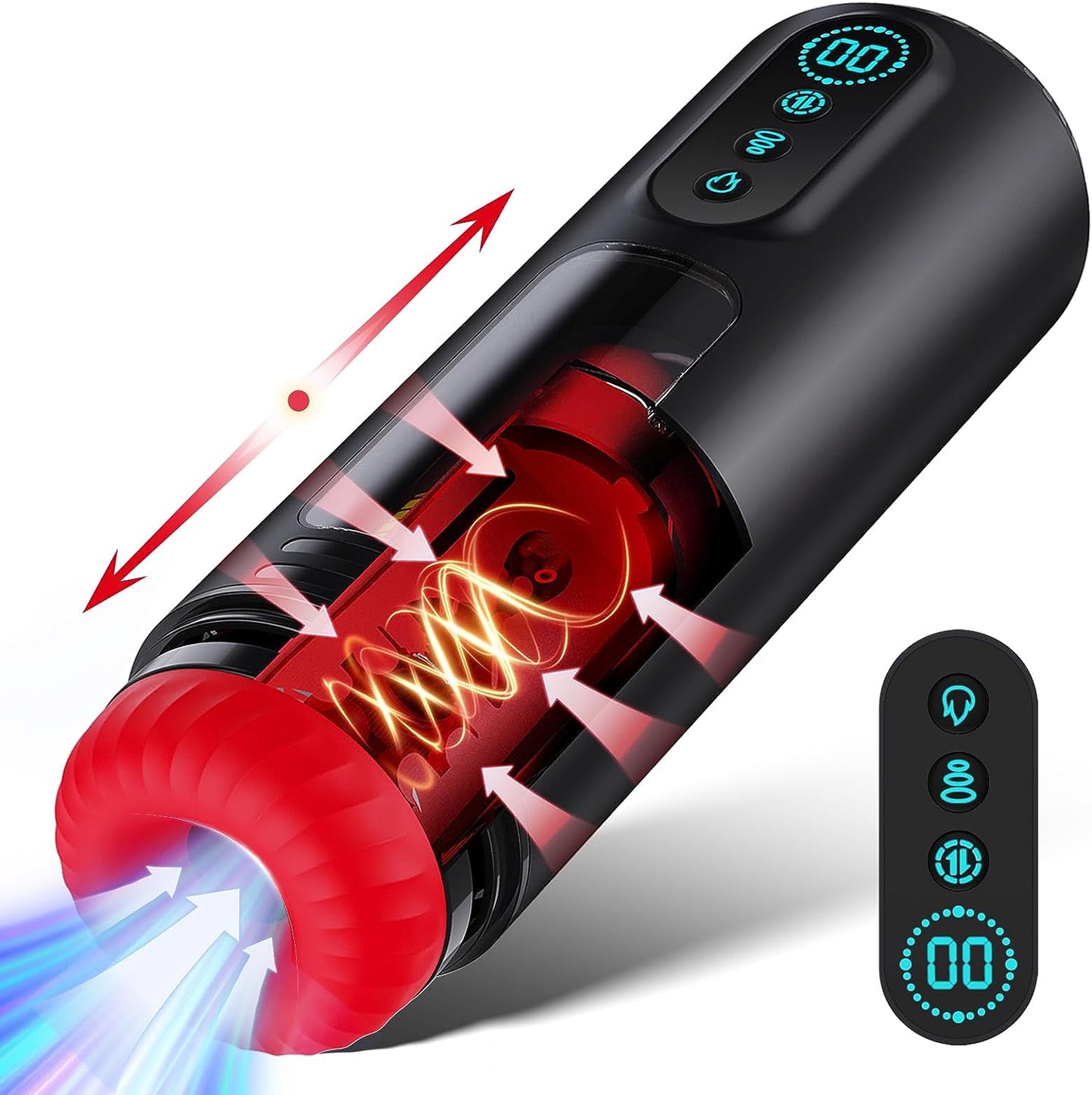 Gemini 4 IN 1 Intelligent Heating Masturbator 9 Sucking 9 Thrusting 9 Vibrating
