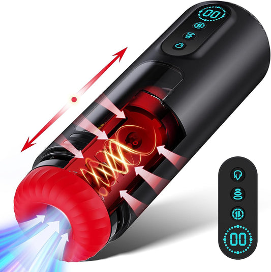Gemini 4 IN 1 Intelligent Heating Masturbator 9 Sucking 9 Thrusting 9 Vibrating