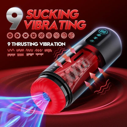 Gemini 4 IN 1 Intelligent Heating Masturbator 9 Sucking 9 Thrusting 9 Vibrating