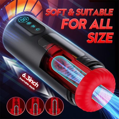 Gemini 4 IN 1 Intelligent Heating Masturbator 9 Sucking 9 Thrusting 9 Vibrating