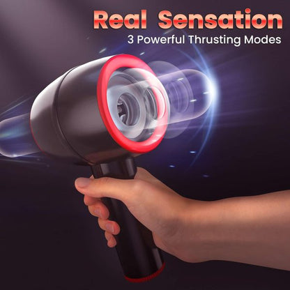Tornado Powerful Thrusting Dual Open-Ended Male Masturbator