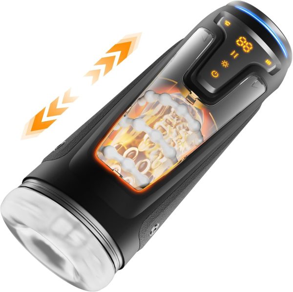 LOVE ROCKET Smart Heating Masturbator with 8 Stroking 9 Vibrating