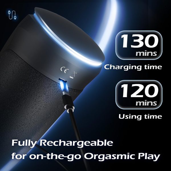 LOVE ROCKET Smart Heating Masturbator with 8 Stroking 9 Vibrating