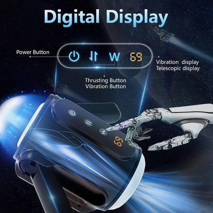 Air Robot 9 Thrusting 9 Vibrating Automatic Licking Stroker
