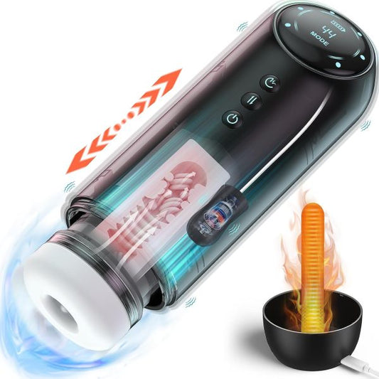 Stronger Smart Masturbator 4 Thrusting 4 Sucking 10 Vibrating Modes