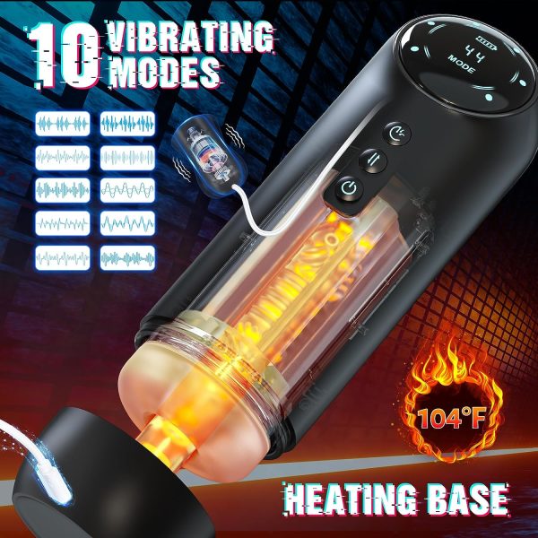 Stronger Smart Masturbator 4 Thrusting 4 Sucking 10 Vibrating Modes