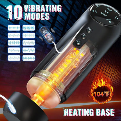 Stronger Smart Masturbator 4 Thrusting 4 Sucking 10 Vibrating Modes