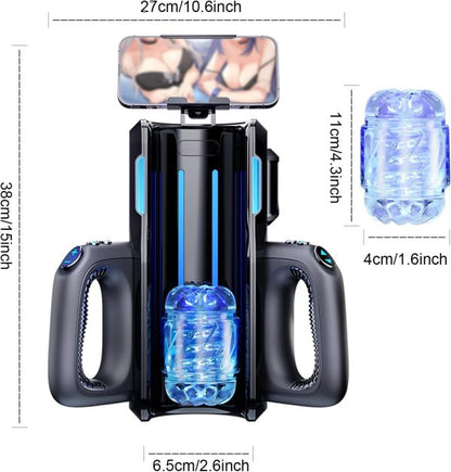 Monster Ultra Long Super Stroking Masturbator with Mobile Phone Holder