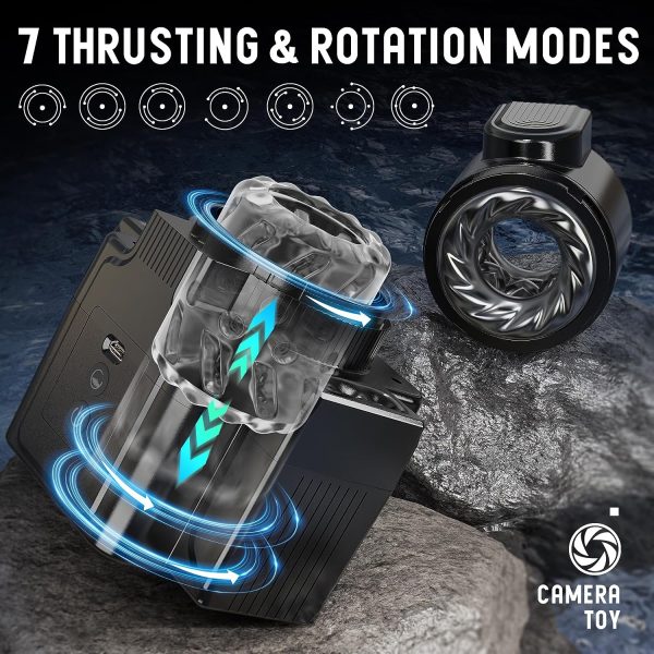 3 in1 Camera Masturbator with 7 Thrusting & Rotating & Vibrating Modes