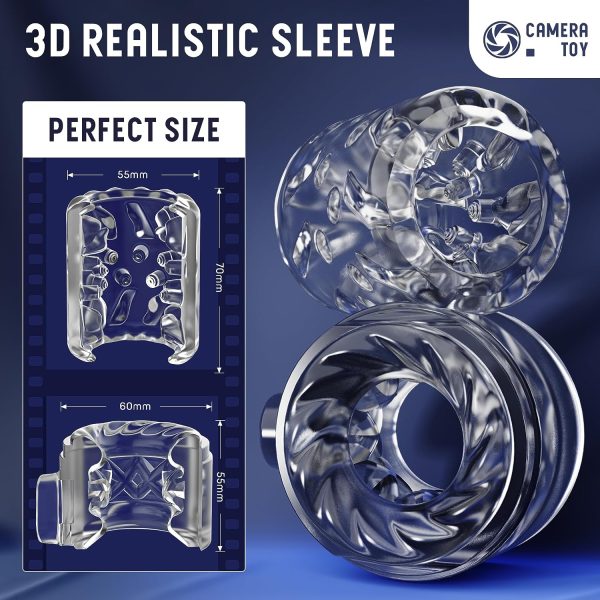 3 in1 Camera Masturbator with 7 Thrusting & Rotating & Vibrating Modes