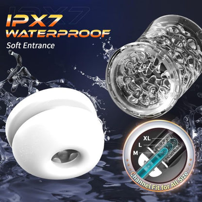 Fury 6 in 1 Faster LCD Masturbator Cup Triple Stimulation