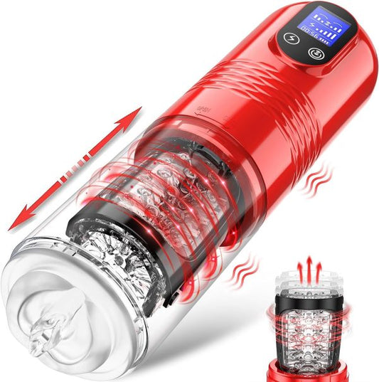 Vostok LCD Visualization lcon Masturbator Cup 10 Vibrating 6 Thrusting