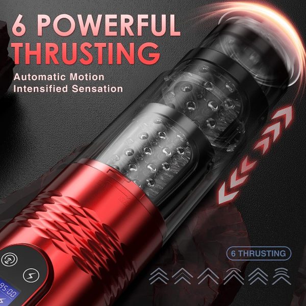 Vostok LCD Visualization lcon Masturbator Cup 10 Vibrating 6 Thrusting
