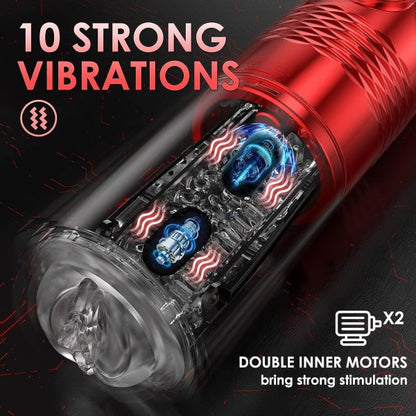 Vostok LCD Visualization lcon Masturbator Cup 10 Vibrating 6 Thrusting