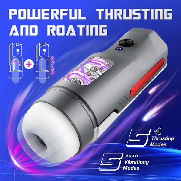 UltimatePRO 6 in 1 Rotating 5 Thrusting Licking Stroker