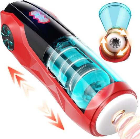 Car-Shaped Climax Masturbator with 10 Thrusting 10 Spinning Modes