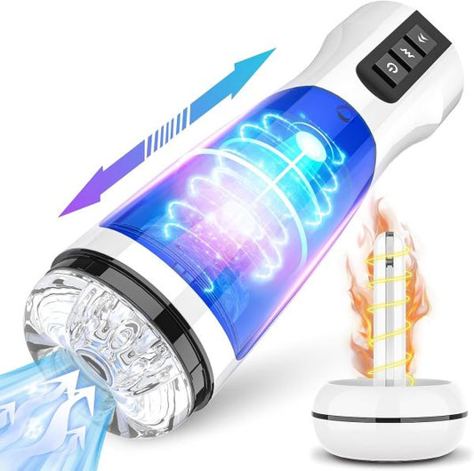 KINKY PLANET Upgraded 6 in 1 Intelligent Heating Masturbator