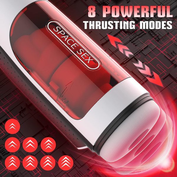 XNASA Spaceship 10 Vibrating 8 Thrusting Masturbator