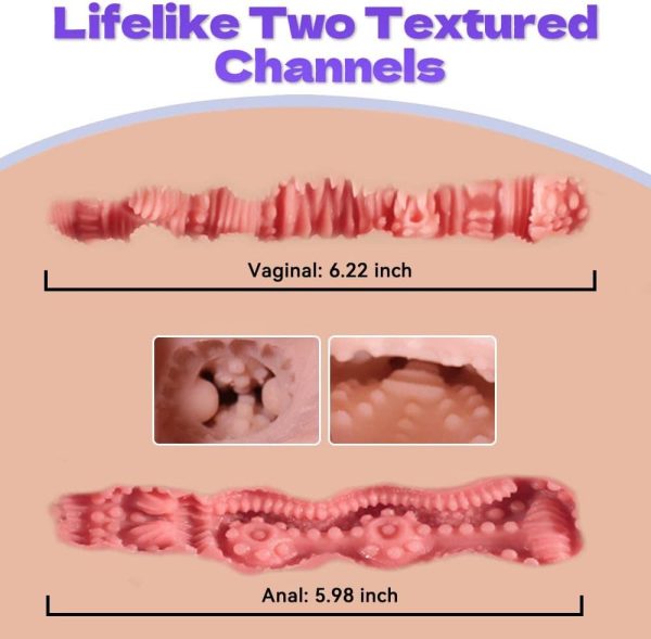 Automatic Cleaning Sucking Vibrating Sex Doll Torso Lifelike Masturbator