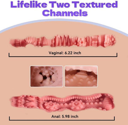 Automatic Cleaning Sucking Vibrating Sex Doll Torso Lifelike Masturbator