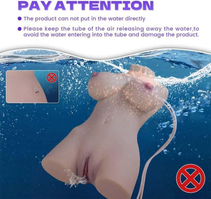 Automatic Cleaning Sucking Vibrating Sex Doll Torso Lifelike Masturbator