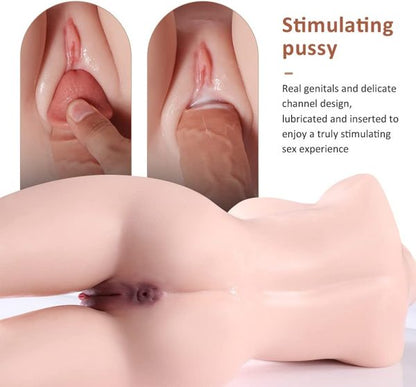 KINKLOVE 3 in 1 Traditional Realistic Masturbator Stroker Big Boobs Ass Tight Vaginal Anal Toy