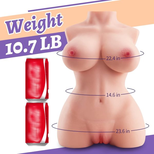 Realistic Adult Sex Doll Masturbator with Torso and Big Boob