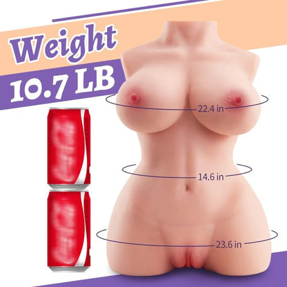 Realistic Adult Sex Doll Masturbator with Torso and Big Boob