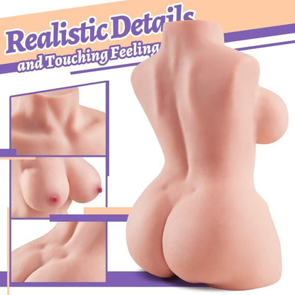 Realistic Adult Sex Doll Masturbator with Torso and Big Boob