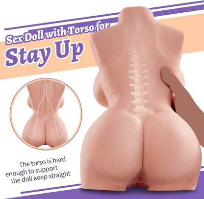 Realistic Adult Sex Doll Masturbator with Torso and Big Boob