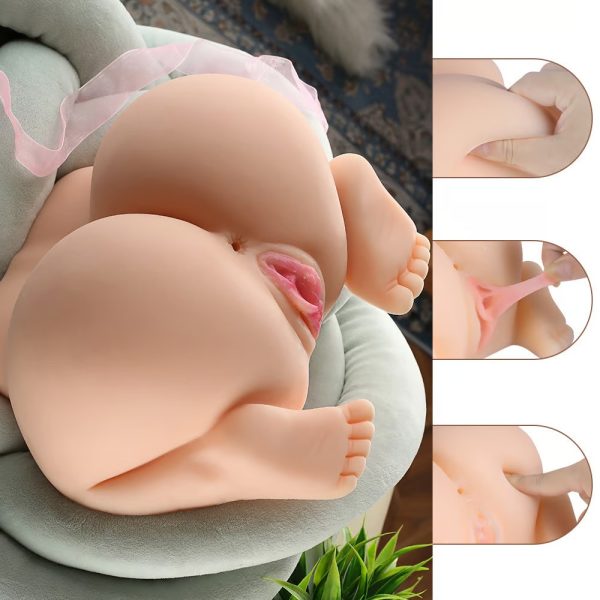 KINKLOVE Kneeling Maid Realistic Masturbator with Textured inner walls