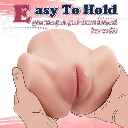 Masturbators Realistic Adult Toys with 3D Lifelike Soft Pussy Lifelike Butt Heavenly touch