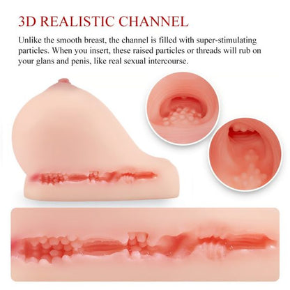KINKLOVE Male Masturbator Sex Doll with Textured Inner Vagina Realistic Boobs 3D Pussy Ass