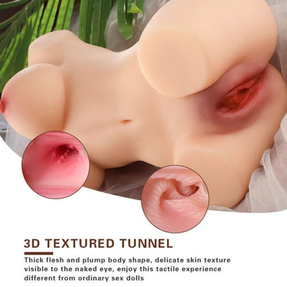 KINKLOVE Masturbator Realistic Adult Toys with 3D Particles and Textures Inside the Vagina and Tight Anus