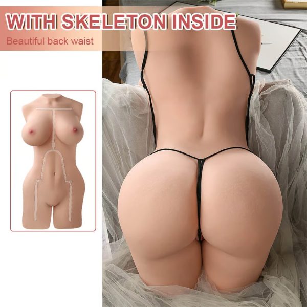 KINKLOVE Realistic Masturbator Life-size with Voluptuous and Supple Breasts Round and Ample Butt
