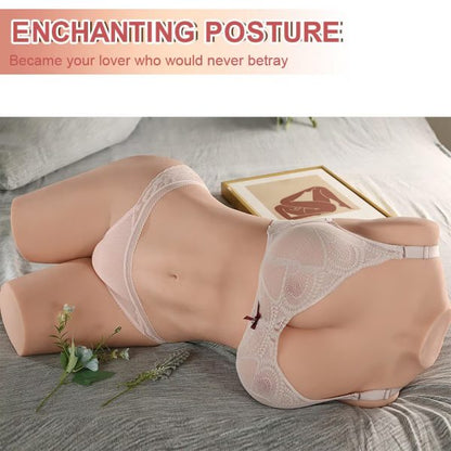 KINKLOVE Realistic Masturbator Life-size with Voluptuous and Supple Breasts Round and Ample Butt