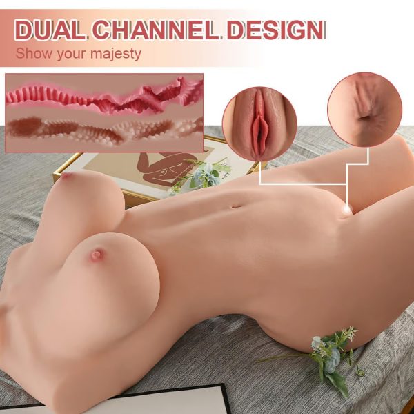 KINKLOVE Realistic Masturbator Life-size with Voluptuous and Supple Breasts Round and Ample Butt