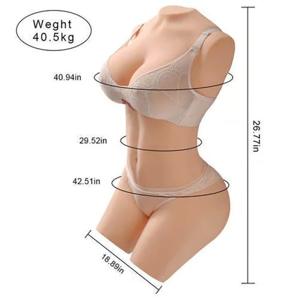 KINKLOVE Realistic Masturbator Life-size with Voluptuous and Supple Breasts Round and Ample Butt