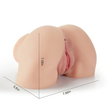 KINKLOVE Realistic Male Masturbator with Life Size Heavily Textured 2 Openings of the Vaginal and Anal