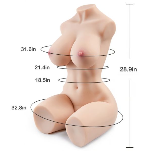 Realistic Doll Masturbator with Perfect Proportions Soft and Full Breast Moist and Passionate Derriere
