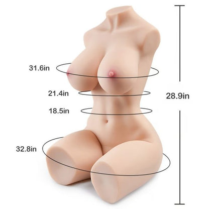 Realistic Doll Masturbator with Perfect Proportions Soft and Full Breast Moist and Passionate Derriere