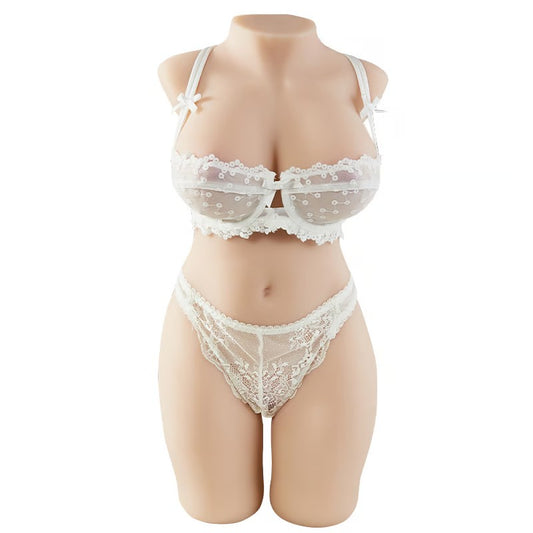 Realistic Tender Male Masturbator with E Cup Breasts Plump Full Clitoral Area