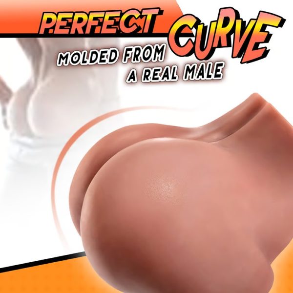 Realistic Male Ass Masturbator with Textured inner Realistic Anal Opening and Scrotum
