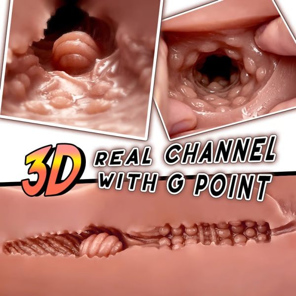 Realistic Male Ass Masturbator with Textured inner Realistic Anal Opening and Scrotum