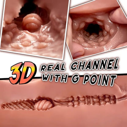 Realistic Male Ass Masturbator with Textured inner Realistic Anal Opening and Scrotum