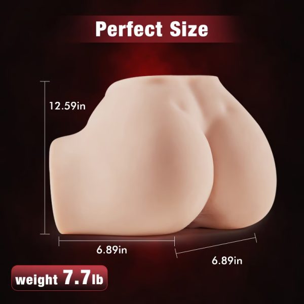 Sexy Realistic Butt Masturbator Life Sized with 2 Independent Channels