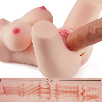 Male Masturbator Mini Sex Doll with Lifelike E-cup