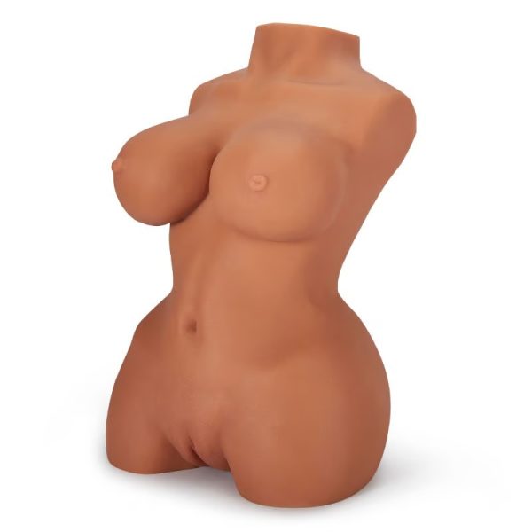 Brown Realistic Masturbator with Two Folds Filled Particles and Ribs Textured Tunnels Vivid Skin £170.00 Original price was: £170.00.£85.24