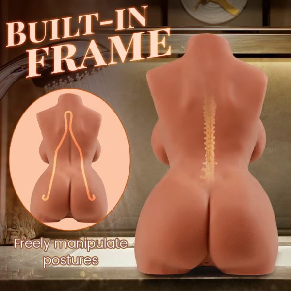 Brown Realistic Masturbator with Two Folds Filled Particles and Ribs Textured Tunnels Vivid Skin £170.00 Original price was: £170.00.£85.24