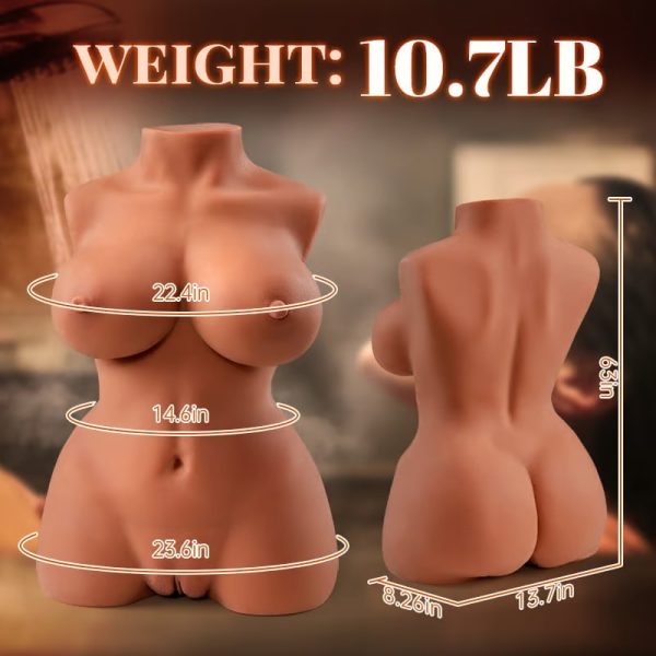 Brown Realistic Masturbator with Two Folds Filled Particles and Ribs Textured Tunnels Vivid Skin £170.00 Original price was: £170.00.£85.24
